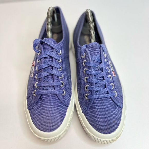 SUPERGA 2750 Cotu Classic Low Top Lace Up Canvas Sneakers Womens Sz 9 Deep Lilac - Picture 5 of 12